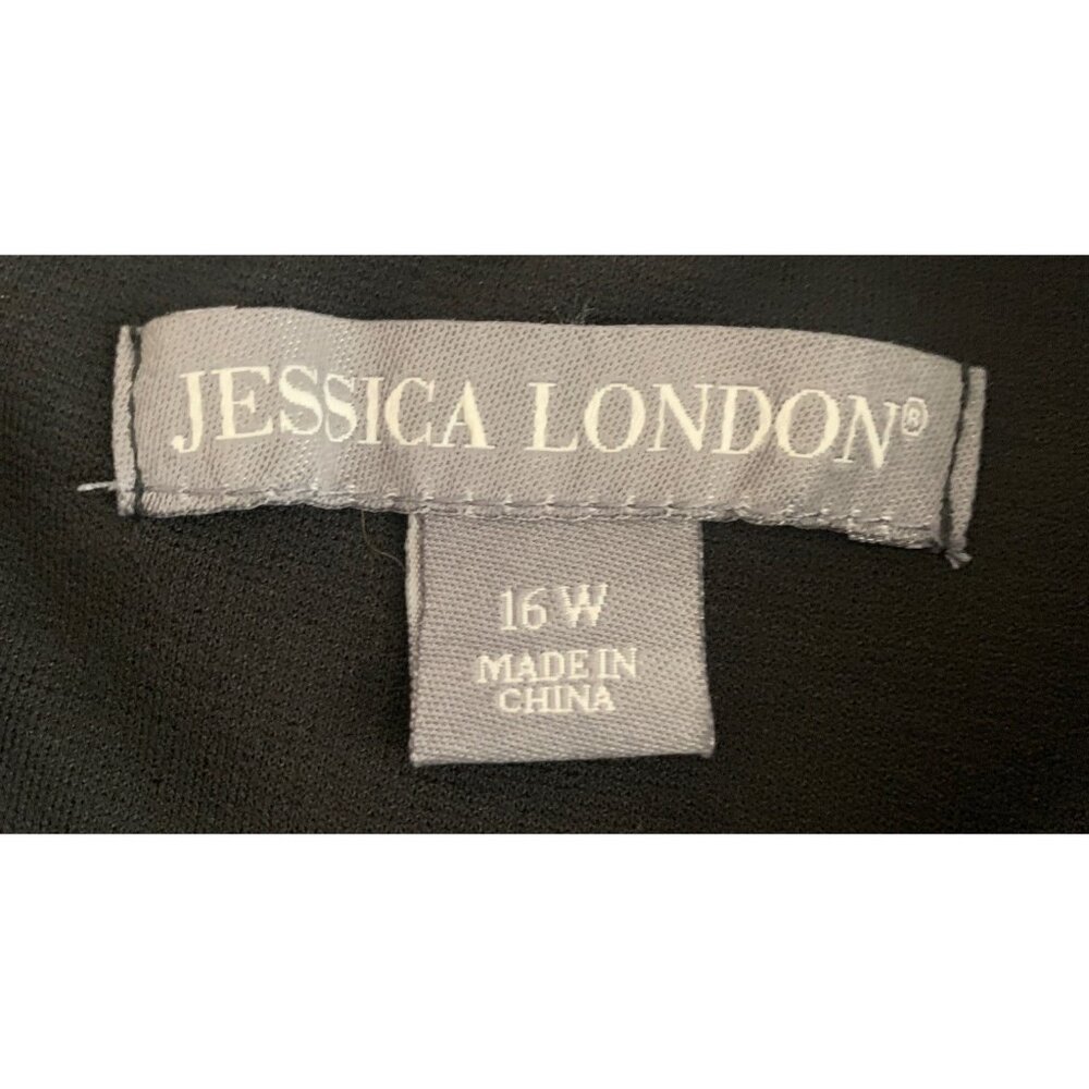 Jessica London Womens Dress Size 16W  Black Church Work Office Dinner Wedding - Picture 2 of 8
